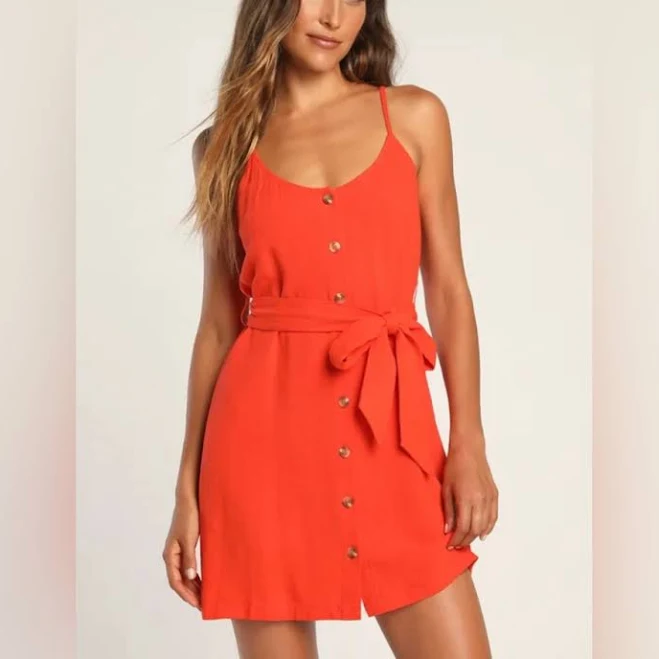 dress Lulus Button-Front Ribbed Mini Dress Poshmark $25