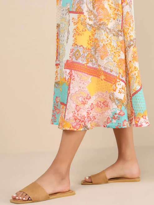 shoes Lulus Flat Square-Toe Slide Sandals Lulus $19.2