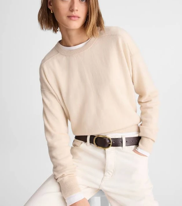 top Madewell Women's Cashmere Crewneck Sweater Madewell $90.99