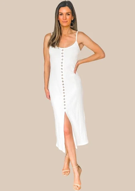 dress Madison Ribbed Knit Midi Dress Ivy & Olive Boutique $20