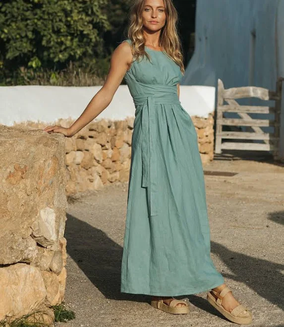 linen outfits MagicLinen Boracay Linen Dress MagicLinen $129