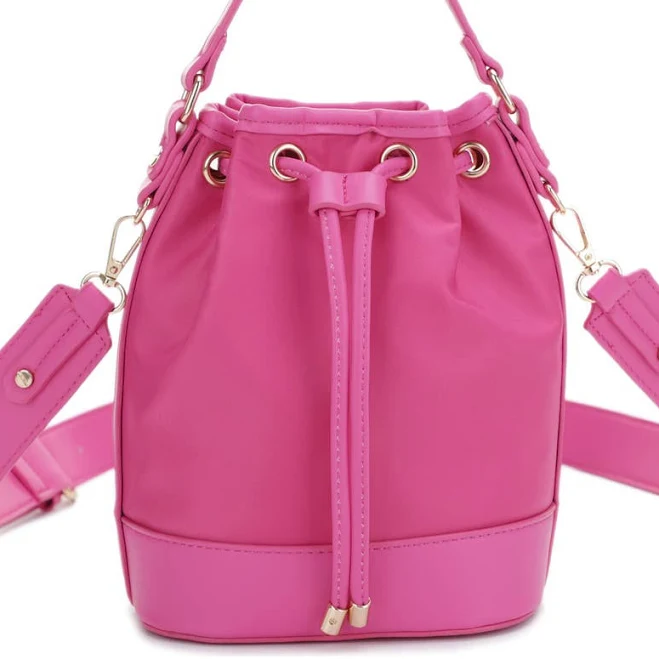 bag Mali + Lili Ella Nylon & Vegan Leather Bucket Bag Nordstrom $68