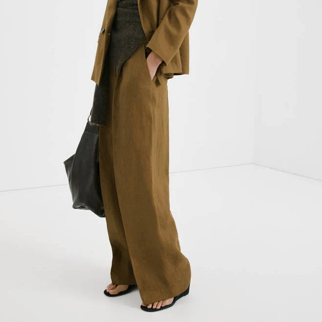 pants MANGO Straight-Fit Linen Suit Pants shop.mango.com $99.99