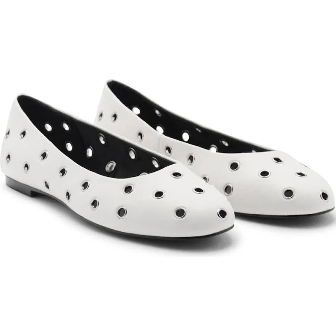 shoes MANGO Women's Die-Cut Ballerinas Nordstrom $69.99