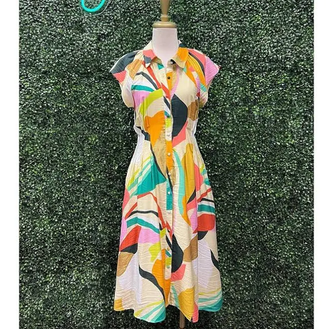 dress Melissa Abstract Midi Dress jubileeintheheights.com $68