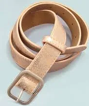 accessory Metallic Square Buckle Faux Leather Belt Wild With Grace Boutique $16.95