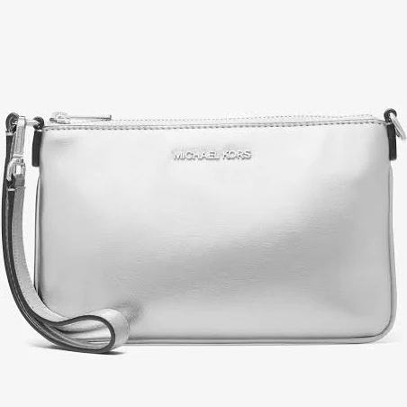 bag Michael Kors Jet Set Metallic Silver Wristlet Michael Kors $69