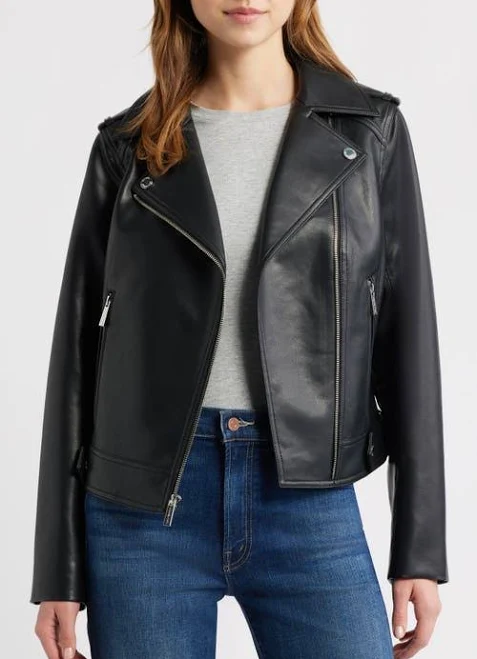 outerwear Michael Kors Women's Faux Leather Moto Jacket Nordstrom $250