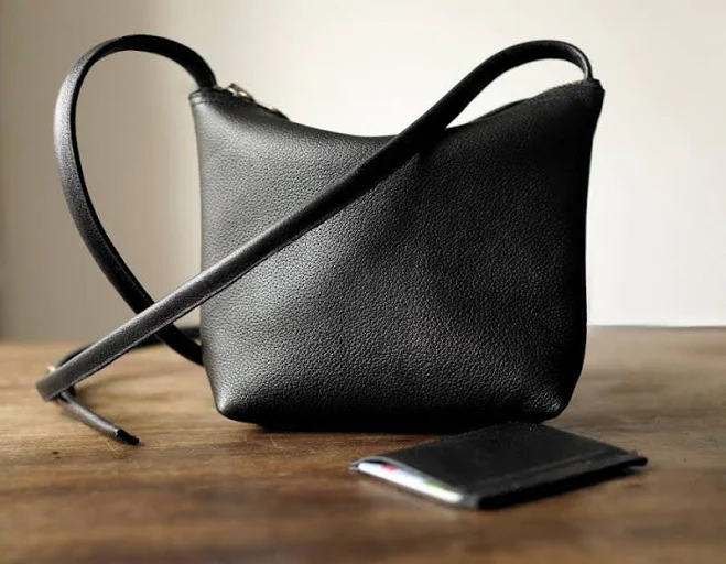 bag Minimalist Leather Crossbody Bag Etsy - CzystaForma $84.32