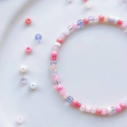 accessory Minimalist Pastel Glass Bead Bracelet Etsy - Seller $4.76