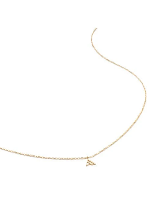 accessory Monica Vinader 14ct Solid-Gold A-Initial Art-Deco Necklace Nordstrom $450