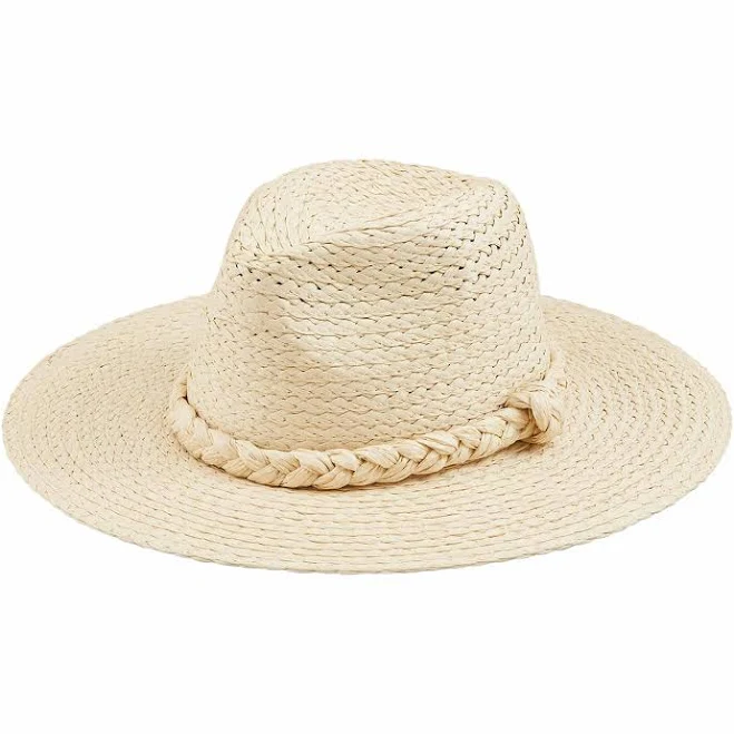 accessory Mud Pie Women's Braided Straw Fedora Briarwood Gifts $29.5