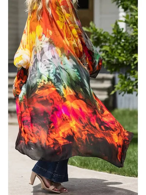 kimono Multicolor Long Kimono shopammajo.com $49.5