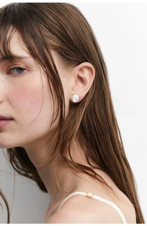 accessory Nadri Women's Madrid Freshwater Pearl Stud Earrings nordstrom.com $40