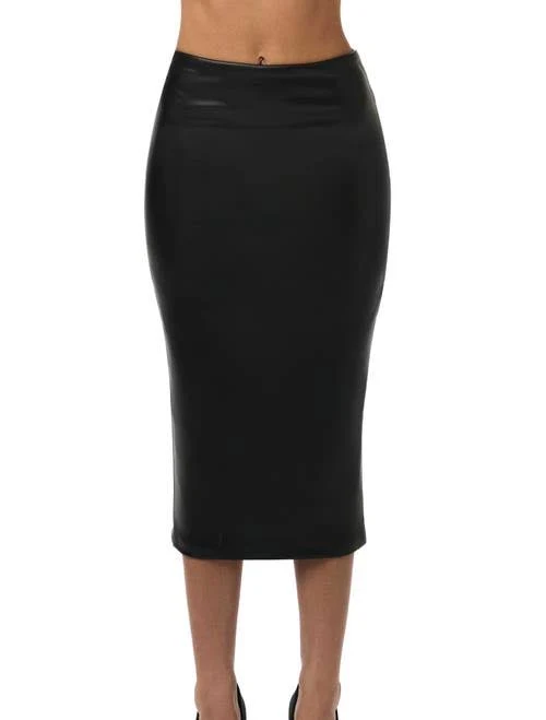 skirt Naked Wardrobe Women's Faux Leather Midi Skirt Nordstrom $82.6