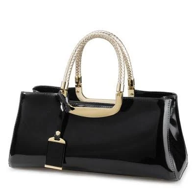bag Narwey Structured Faux Patent Leather Shoulder Handbag Target $76.99