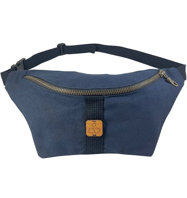 bag Navy Blue Canvas Waist Bag DennisWisser.com $9