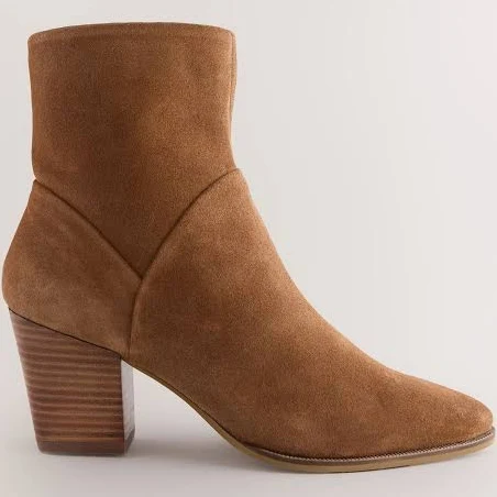 boots Next Women's Western Suede Block Heel Ankle Boots Next USA $110