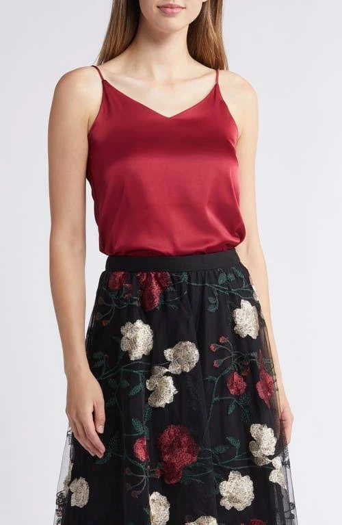 top Nikki Lund Women's Sleeveless Satin Camisole Nordstrom $80