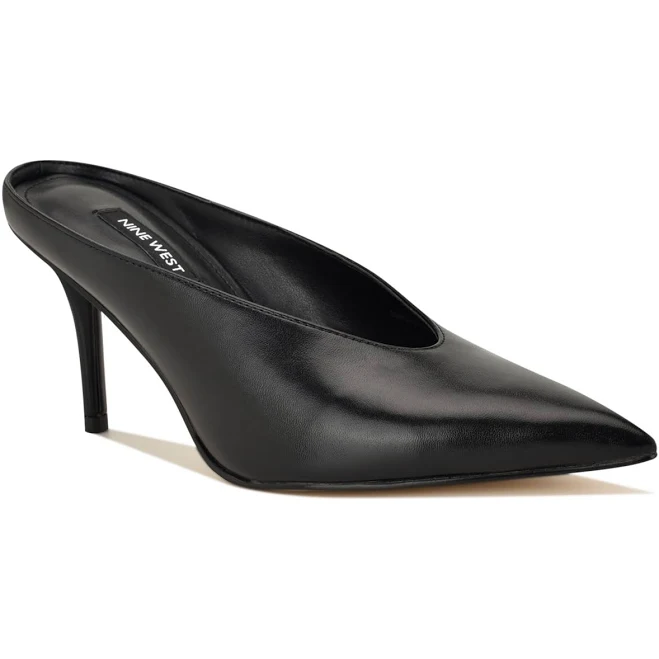 heels Nine West Women's Verra Pointed Toe Stiletto Mule Pumps Macy's $66.5