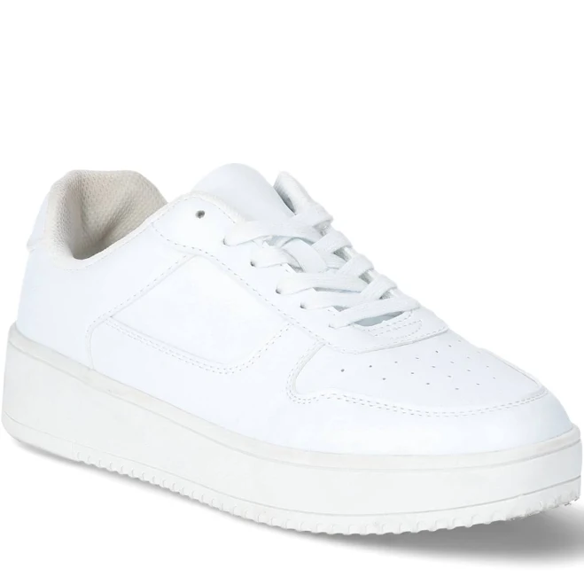 shoes No Boundaries Women's Platform Casual Lace-Up Sneakers Walmart $19.98