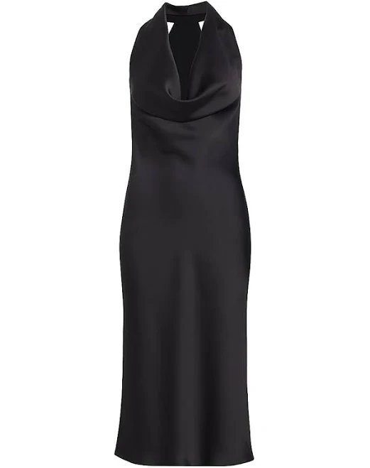 dress Norma Kamali Women's Satin Cowlneck Midi-Dress Saks Fifth Avenue $147.5