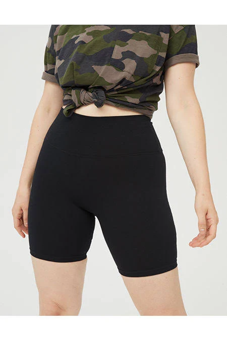 biker shorts OFFLINE By Aerie OG Cotton High Waisted 7" Bike Short Women's Aerie $12.47