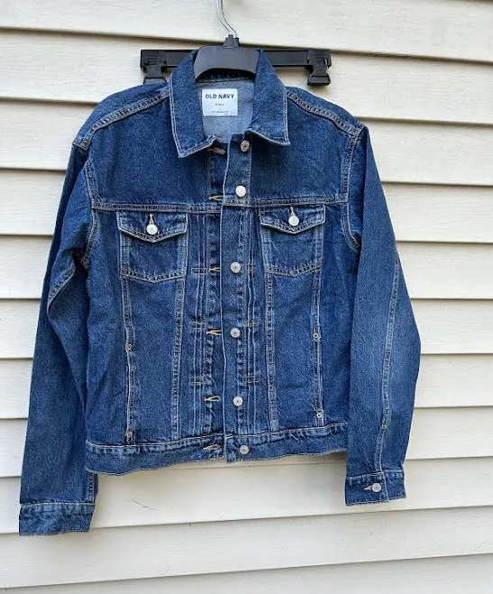 outerwear Old Navy Womens Denim Jean Jacket Classic Medium Wash Blue 100% Cotton eBay - angela12252014 $26.99
