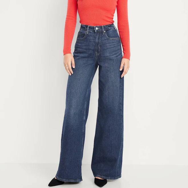 jeans Old Navy Women's Extra High-Waisted Super Wide-Leg Jeans Old Navy $38.49