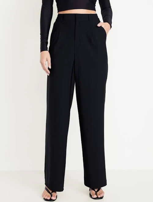 pants Old Navy Women's High-Waisted Sleektech Trouser Pants Old Navy $24.99