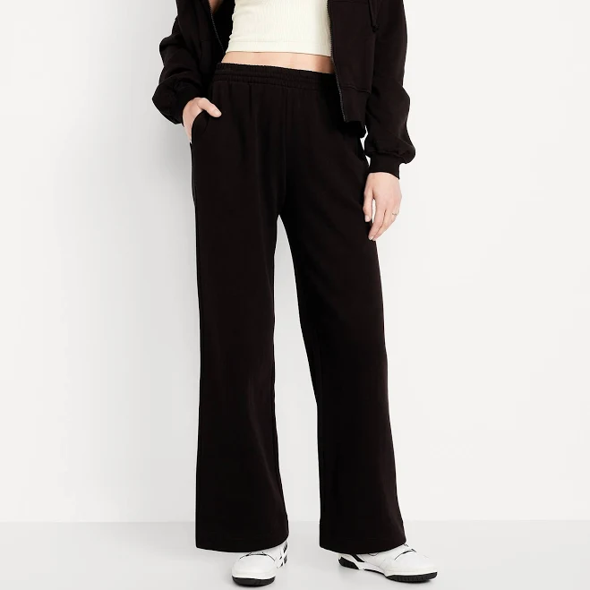 pants Old Navy Women's High-Waisted Socomfy Wide-Leg Sweatpants Old Navy $22.19