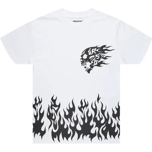 top Oversized Bubble Graphic T-Shirt Rockstar Original $15