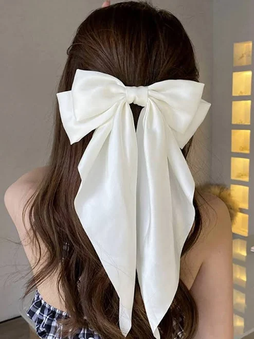 accessory Oversized Satin Bow Hair Clip Shein $1.9