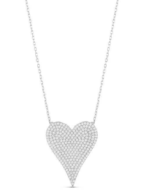 accessory Pavé Heart Pendant Necklace Nordstrom $95