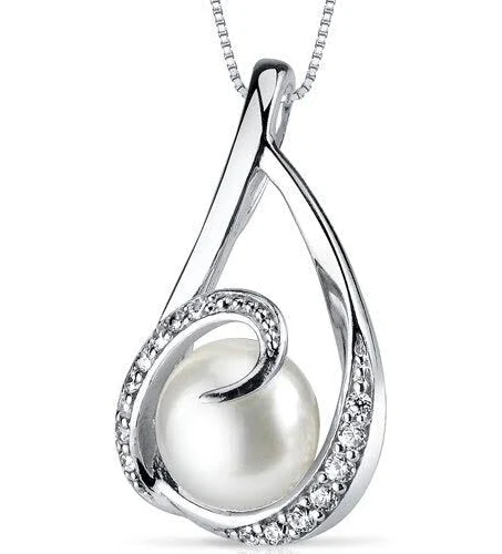 accessory Peora Sterling Silver Freshwater Pearl Pendant Necklace Peora $39.95