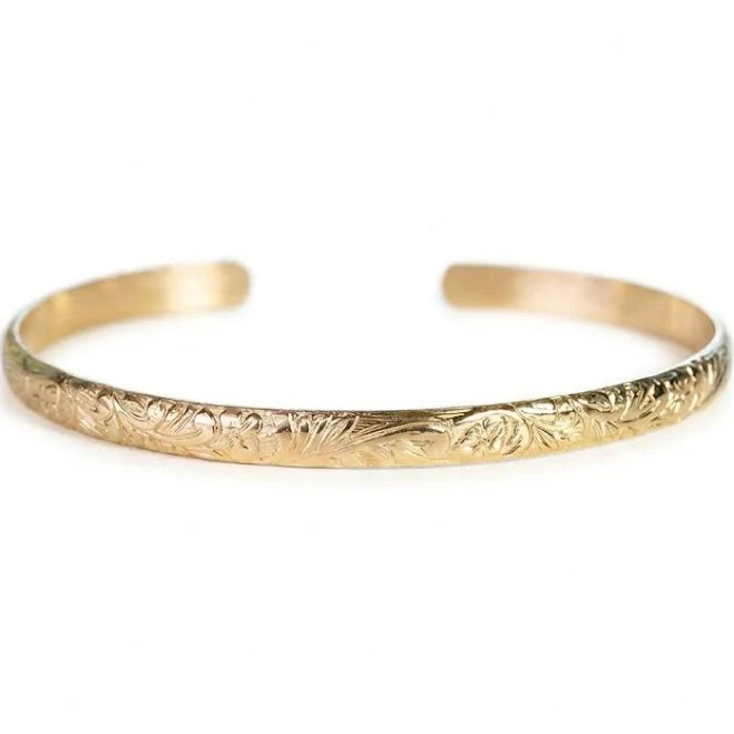 accessory Personalized Engraved Gold Cuff Bracelet with Hidden Message Etsy - meltemsem $92.4