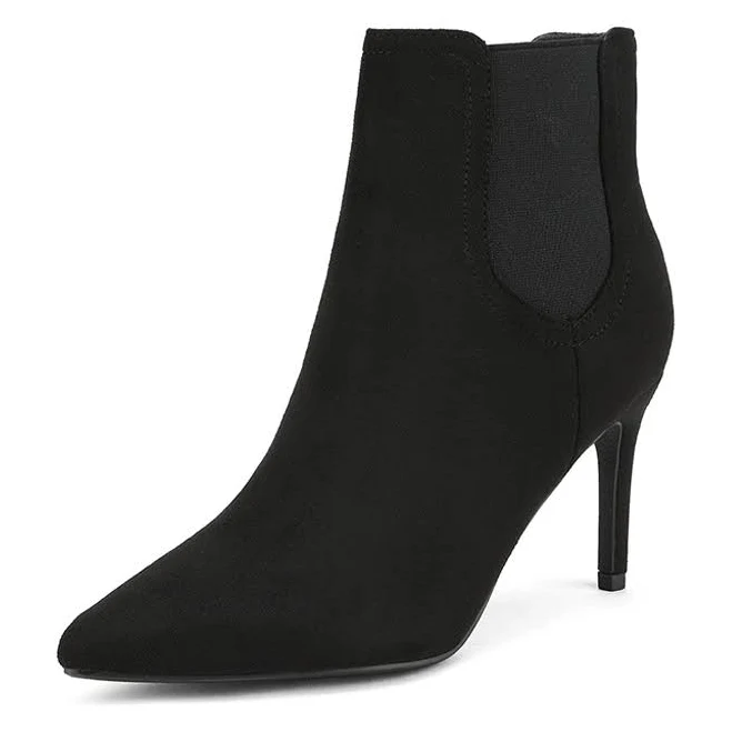 shoes Pointed Toe Stiletto Chelsea Ankle Booties Dream Pairs $39.99