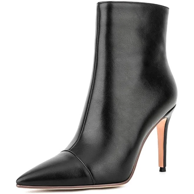 shoes Pointed Toe Stiletto Vegan Leather Ankle Boots Up2step $68.99