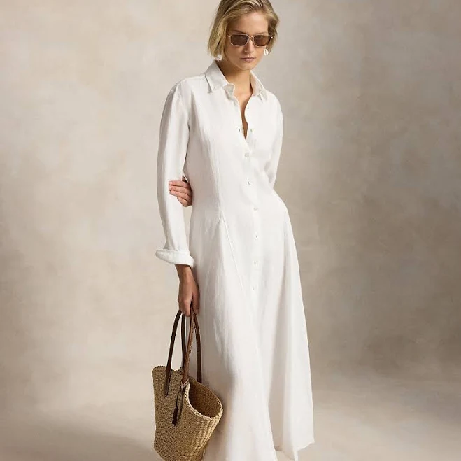 dress Polo Ralph Lauren Women's Self-Tie Linen Shirtdress Ralph Lauren $298