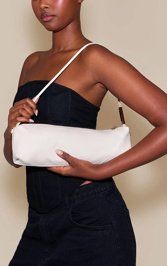 bag PrettyLittleThing Women's Soft PU Gold Hardware Shoulder Bag Nasty Gal - US $15