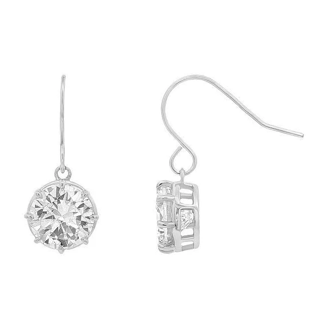 accessory Primrose Women's Sterling Silver Cubic Zirconia Drop Earrings Kohl's $24.99