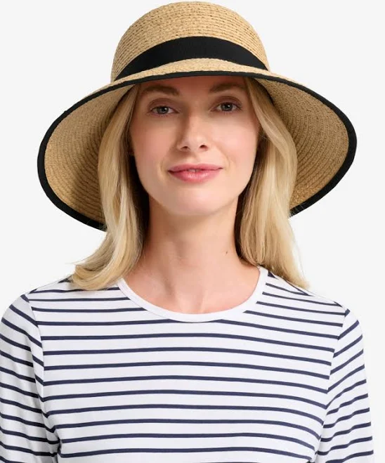 accessory Provence Women's Raffia Wide Brim Sun Hat Solbari USA Sun Protection $103.2