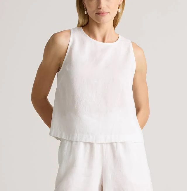matching set Quince Women's Cropped European Linen Tank Top Quince $36
