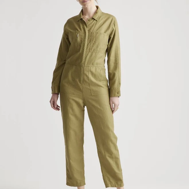 jumpsuit Quince Women's Long Sleeve Coverall Jumpsuit Size Quince $89.9