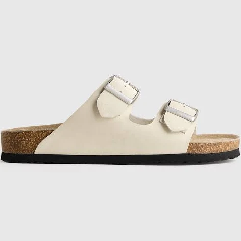 shoes Quince Women's Nappa Leather Double Buckle Slide Quince $72