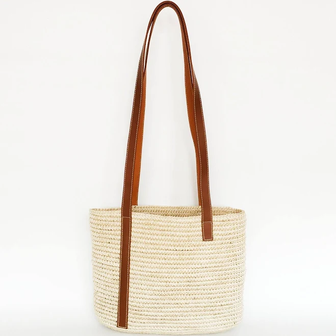 bag Raffia Leather Crossbody Bag Etsy - CoroCoraColombia $112