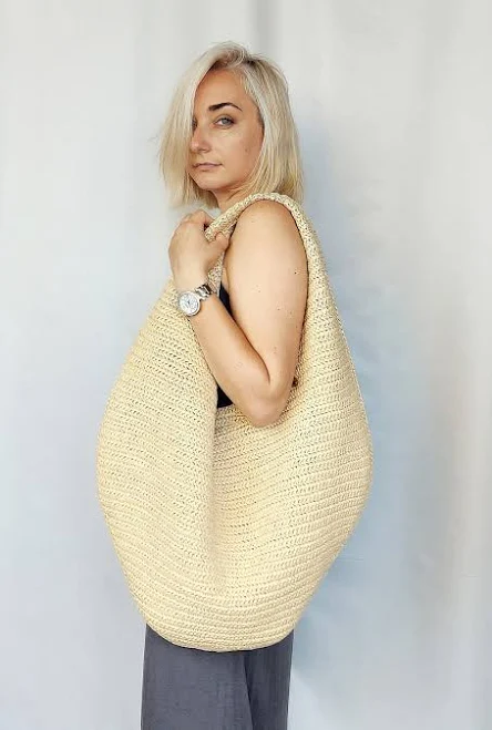 bag Raffia Straw Hobo Bag Etsy - Seller $295