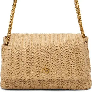 bag rag & bone Women's Chelsea Straw Flap Bag ssense.com $180