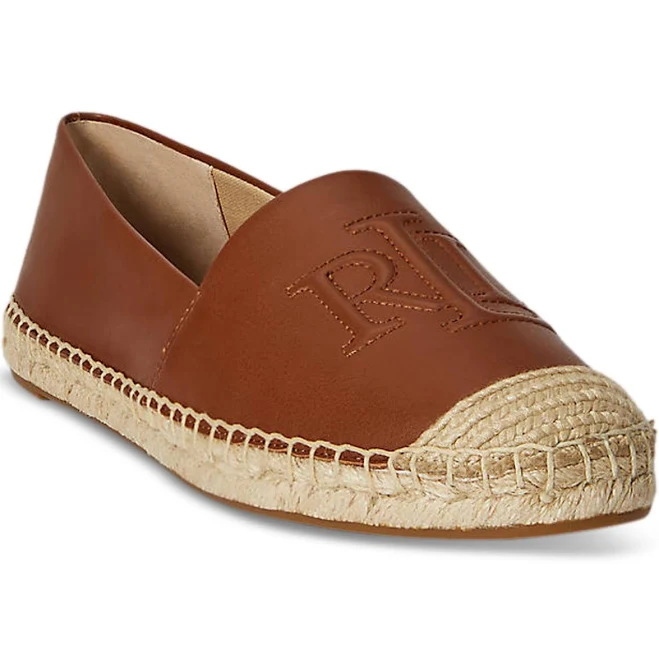 shoes Ralph Lauren Cameryn Nappa Leather Espadrilles Macy's $94.5