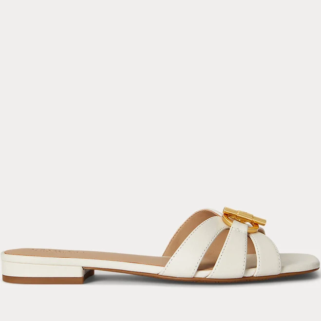 shoes Ralph Lauren Women's Blaike Nappa Leather Slide Sandal Ralph Lauren $145